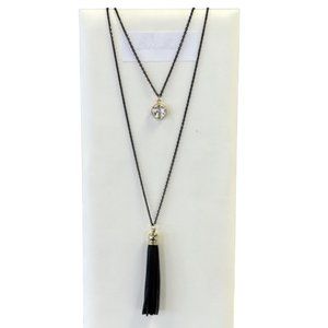 LIMLIM black double necklace